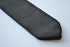 black tie skinny knitted tie with pointed end